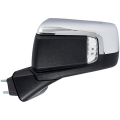 KOOL VUE MIRRORSSILVERADO 1500 19-23/SILVERADO 1500 LTD 22-22 MIRROR LH, Power, Manual Folding, Heated, Chrome, w/ In-housing Signal Light, BSD, No Memory, Puddle Light, Auto-Dimming