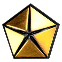 PASSENGER SIDE FENDER EMBLEM -  'PENTASTAR' -  MADE OF PLASTIC