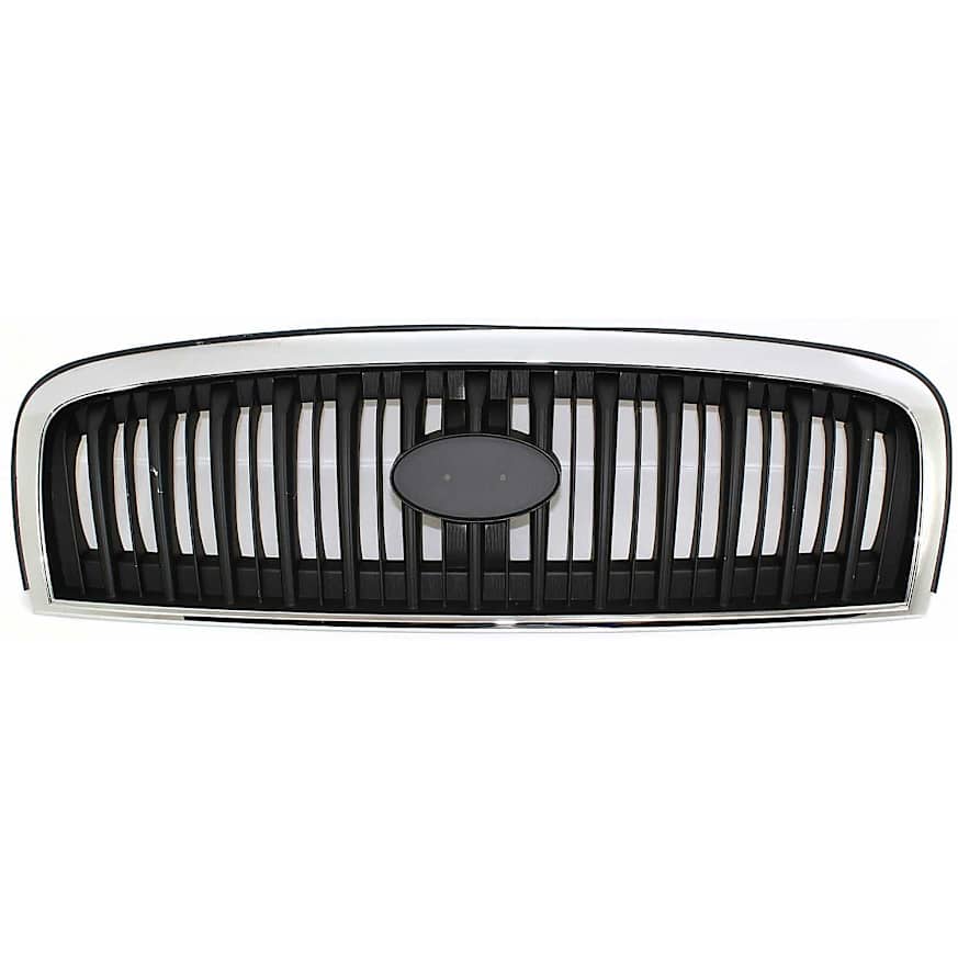 SONATA 02-04 GRILLE, Chrome Shell/Painted Black Insert