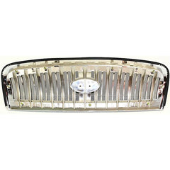 SONATA 02-04 GRILLE, Chrome Shell/Painted Black Insert