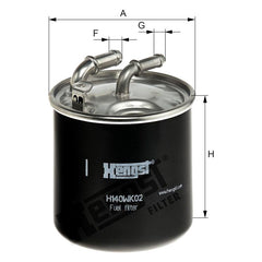 Hengst® H140WK02 - In-Line Fuel Filter