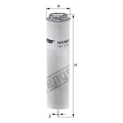 Hengst® H247WK01 - In-Line Fuel Filter