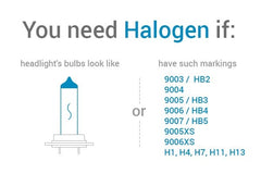 DRIVER SIDE HALOGEN HEADLIGHT ASSEMBLY -  PROJECTOR TYPE [GM]