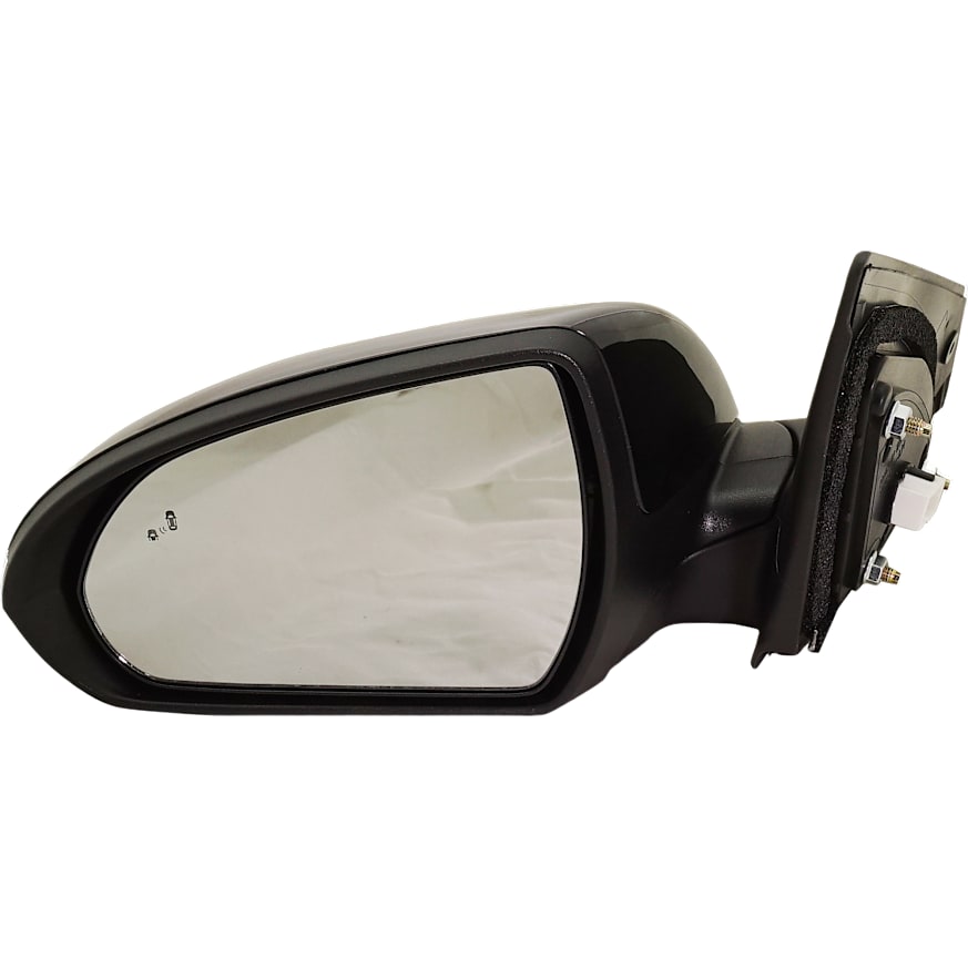 KOOL VUE MIRRORSELANTRA 17-18 MIRROR LH, Power, Manual Folding, Heated, Paintable, w/ BSD in Glass, In-housing Signal Light, and Memory, No Auto-dimming