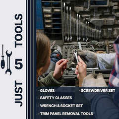 KOOL VUE MIRRORSLIBERTY 08-09 MIRROR RH, Power, Manual Folding, Non-Heated, Textured, No Memory and Prong Connector (w/8-Hole, 3-Pin Plug)