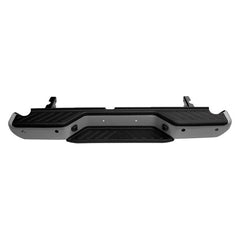 REAR STEP BUMPER ASSEMBLY -  CHROME -  WITH PARK ASSIST SENSOR HOLES