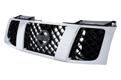 FRONT GRILLE -  BLACK MESH WITH CHROME SURROUND MOLDING -  MADE OF - NI1200210 for Nissan Armada 2005-2007