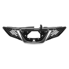 FRONT GRILLE -  FOR USE WITH CAMERA -  PAINTED BLACK WITH CHROME MOLDING -