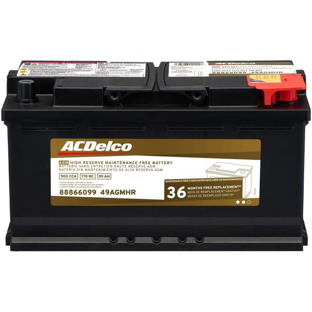 ACDelco® Gold 49AGMHR - Professional™ High Reserve AGM BCI Group 49 Battery