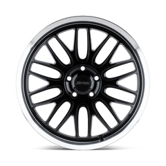 16X7 GLOSS BLACK W/ MACHINED CUT LIP 40MM Petrol Wheel