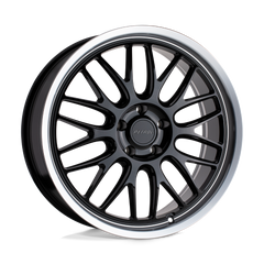 16X7 GLOSS BLACK W/ MACHINED CUT LIP 40MM Petrol Wheel