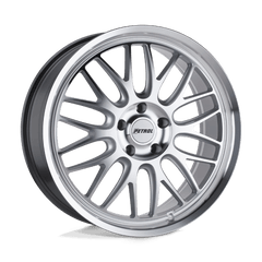 20X8.5 SILVER W/ MACHINED FACE & LIP 40MM Petrol Wheel