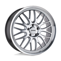 20X8.5 SILVER W/ MACHINED FACE & LIP 40MM Petrol Wheel