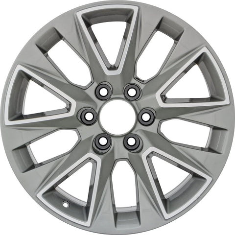 20x9 Chevrolet Suburban, Tahoe, Silverado, GMC Sierra Machined Light Charcoal Replica Wheel 84486663