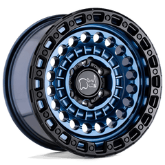 20X9.5 COBALT BLUE W/ BLACK RING 12MM Black Rhino Wheel
