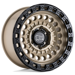 20X9.5 DESERT SAND W/ BLACK RING 12MM Black Rhino Wheel