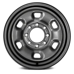 LKQ Corp - 6-Slot Black 17x7.5 Steel Factory Wheel for Dodge Ram 2014-2018
