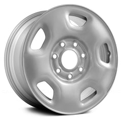 17" x 7.5" Steel Remanufactured Wheel with 
7 x 150 Bolt Pattern for Ford F-150 2004–2011 - 
Silver