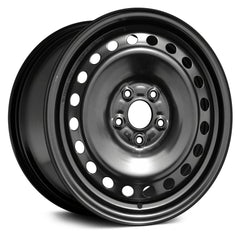 LKQ Corp - 20-Hole Black 16x6.5 Steel Factory Wheel - Replica for Ford Focus 2012-2014