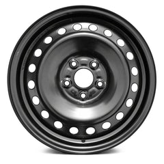 LKQ Corp - 20-Hole Black 16x6.5 Steel Factory Wheel - Replica for Ford Focus 2012-2014