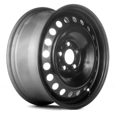LKQ Corp - 20-Hole Black 16x6.5 Steel Factory Wheel - Replica for Ford Focus 2012-2014