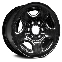 16" x 6.5" Steel Remanufactured Wheel with 8 x 165 Bolt Pattern for Chevy Avalanche 2002-2003 - Black