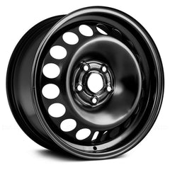 STEEL WHEEL -  16 x 6.5 -  UK OFFSET -  19 HOLE -  5 STUD/LUG -  105MM BP -  BLACK