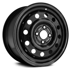 LKQ Corp - 12-Hole Black 15x6 Steel Factory Wheel for Saturn Ion 2003-2007