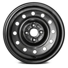LKQ Corp - 12-Hole Black 15x6 Steel Factory Wheel for Saturn Ion 2003-2007