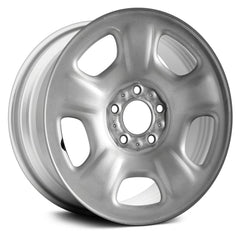 16" x 7" Steel Remanufactured Wheel with 5 x 114.3 Bolt Pattern for Jeep Liberty 2002-2007 - Silver