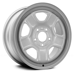 16" x 6.5" Steel Remanufactured Wheel with 
5 x 114.3 Bolt Pattern for Jeep Compass 2014 - 
Silver