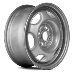 14" x 5.5" Steel Remanufactured Wheel with 4 x 100 Bolt Pattern for Chevy Prizm 1998-2002 - Silver