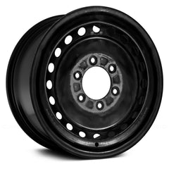 16" x 7" Steel Remanufactured Wheel with 
6 x 139.7 Bolt Pattern for Nissan Frontier 2001-2004 - 
Black