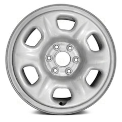 15" x 6" Steel Remanufactured Wheel with 6 x 114.3 Bolt Pattern for Nissan Frontier 2005-2017 - 
Silver