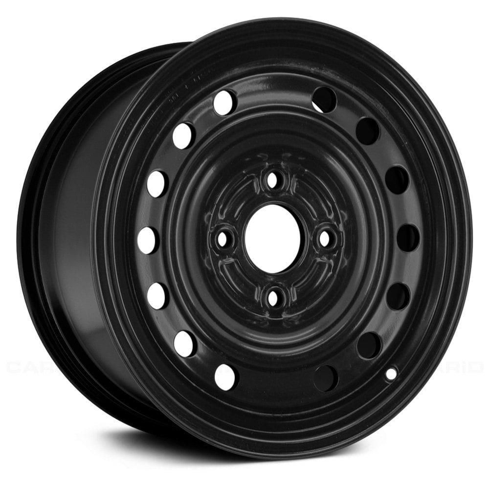 15" x 6" Steel Remanufactured Wheel with 4 x 114.3 Bolt Pattern for Nissan Cube 2009-2013 - Black