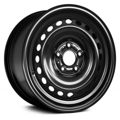 16" x 6.5" Steel Remanufactured Wheel with 5 x 114.3 Bolt Pattern for Nissan Sentra 2013-2017 - Black