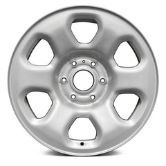 18" x 8" Steel Remanufactured Wheel with 
6 x 139.7 Bolt Pattern for Nissan Titan 2013 - 
Silver