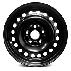 15" x 6" Steel Remanufactured Wheel with 5 x 114.3 Bolt Pattern for Honda Civic 2012–2013 - Black