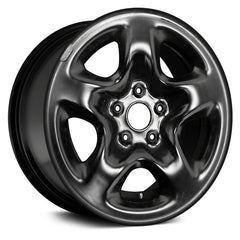 16" x 6.5" Steel Remanufactured Wheel with 5 x 114.3 Bolt Pattern for Lexus RX 1999–2000 - Black