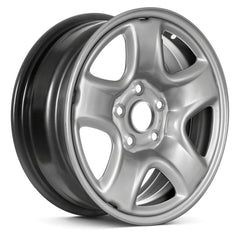 16" x 6.5" Steel Remanufactured Wheel with 5 x 114.3 Bolt Pattern for Toyota RAV4 2001–2006 - Silver