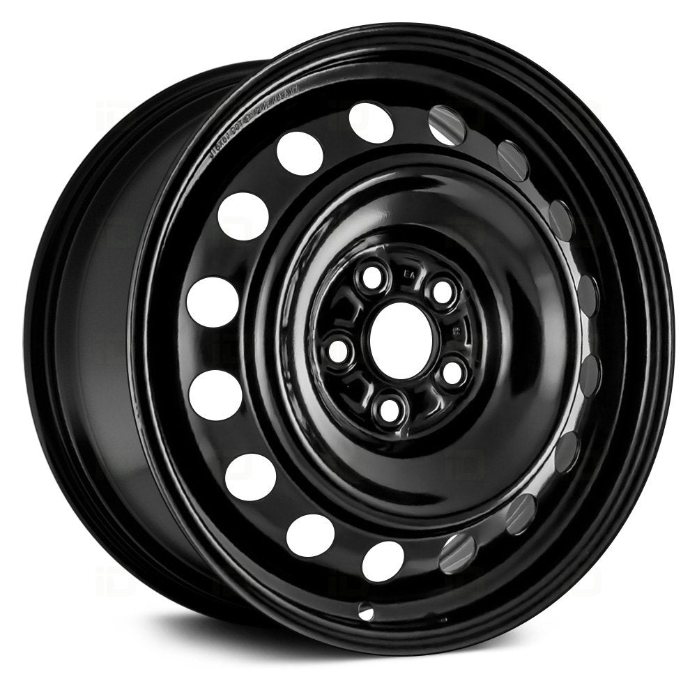 15" x 6.5" Steel Remanufactured Wheel with 5 x 114.3 Bolt Pattern for Toyota Camry 2002-2006 - Black