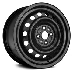 15" x 5.5" Steel Remanufactured Wheel with 4 x 100 Bolt Pattern for Scion xA 2004–2006 - Black