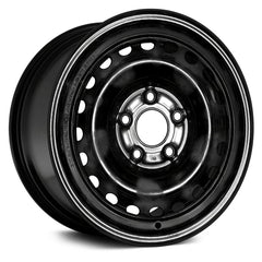 15" x 6" Steel Remanufactured Wheel with 5 x 114.3 Bolt Pattern for Hyundai Elantra 2016-2017 - Black