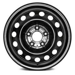 LKQ Corp - 15-Hole Black 15x6 Steel Factory Wheel for Kia Forte 2017