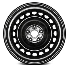 17" x 7" Steel Remanufactured Wheel with 5 x 114.3 Bolt Pattern for Toyota RAV4 2019 - Black with Machined Face