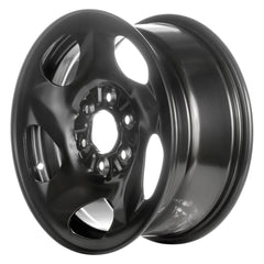 STEEL WHEEL -  16 x 7 -  UK OFFSET -  5 SLOT -  6 STUD/LUG -  5 BP -  BLACK