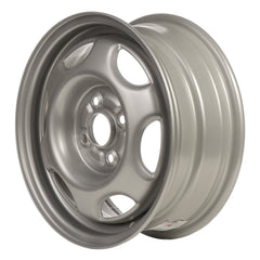 14" x 5.5" Steel Remanufactured Wheel with 4 x 100 Bolt Pattern for Chevy Prizm 1998-2002 - Silver
