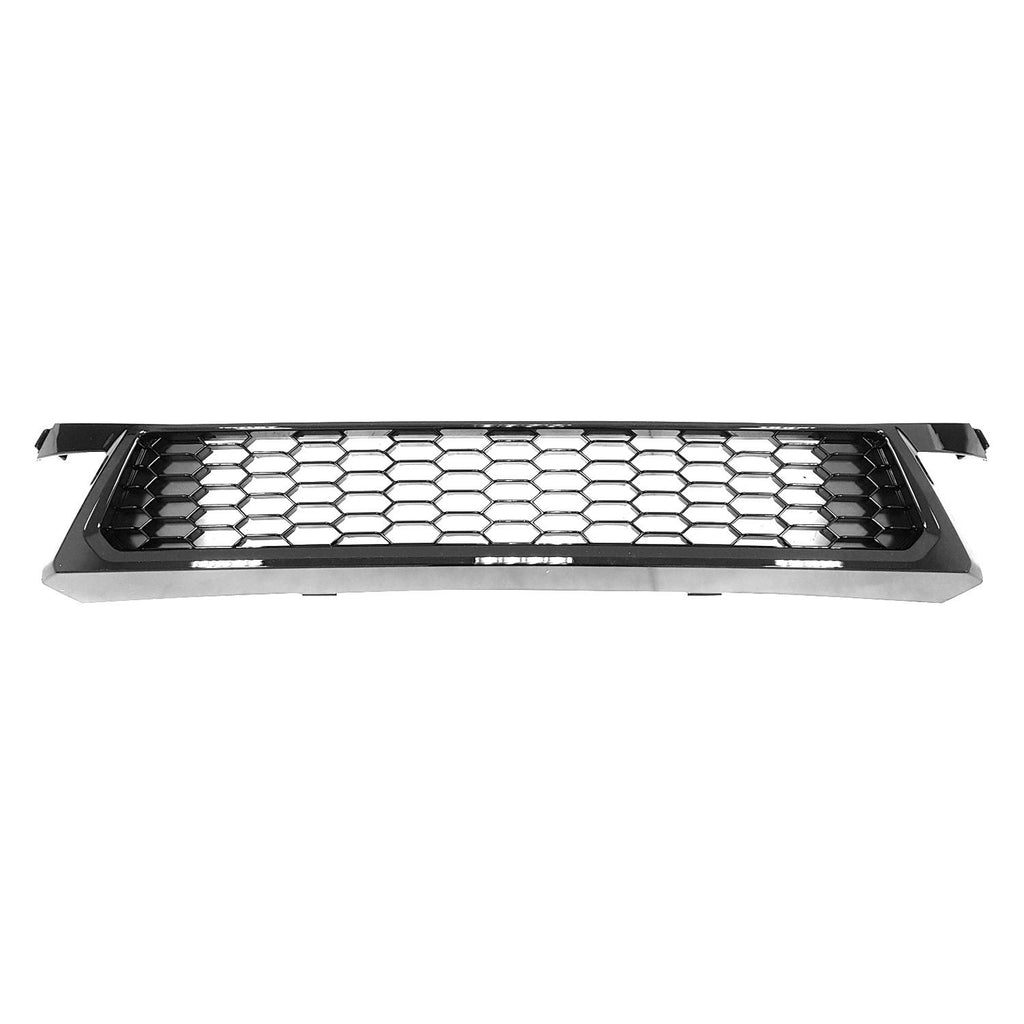 FRONT BUMPER COVER GRILLE -  BRIGHT BLACK FINISH -  MADE OF PP  PLASTIC