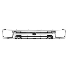 FRONT GRILLE -  CHROME/BLACK -  STANDARD 2WD 1-PIECE TYPE WITH INTEGRAL