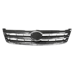 GRILLE -  PAINT TO MATCH WITH CHROME MOLDINGS -  WITH EMBLEM HOLE -  MADE